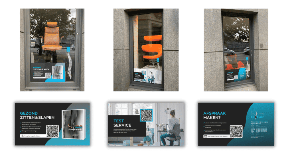 illustratie qr codes fygital retail sit en sleep