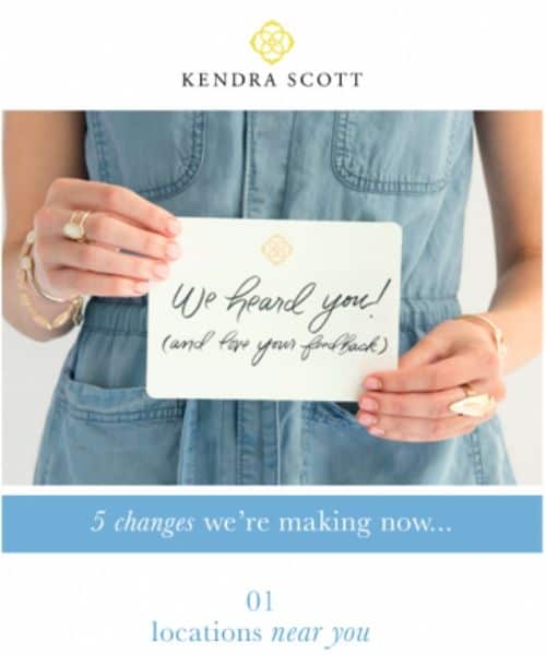 kendrascott geeft reactie klanten feedback