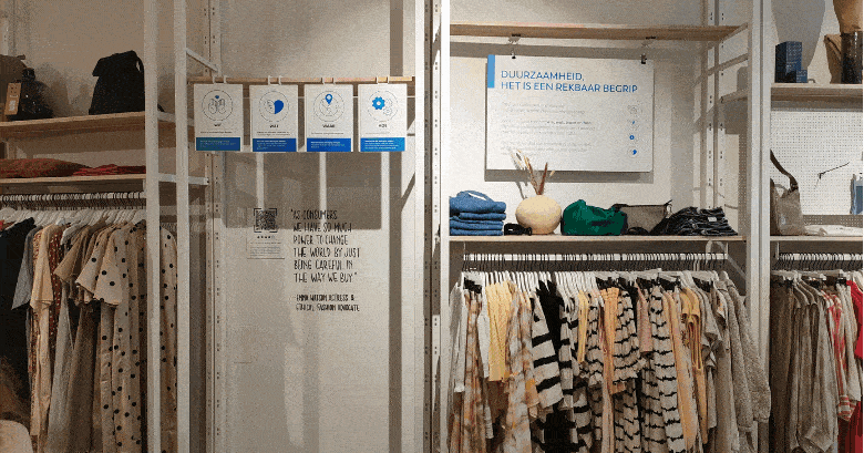 moose gebruik tilroy qr in de winkel